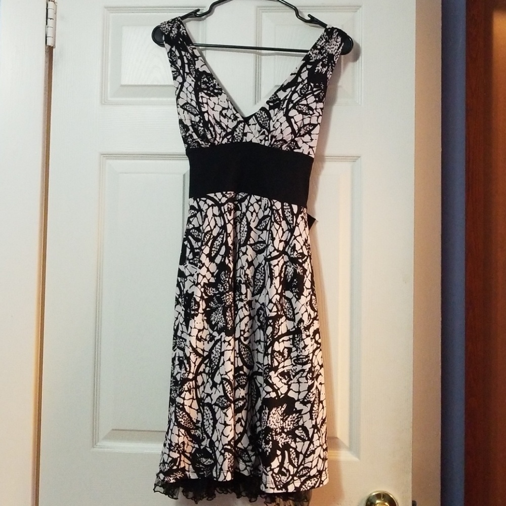 Black and white dress
